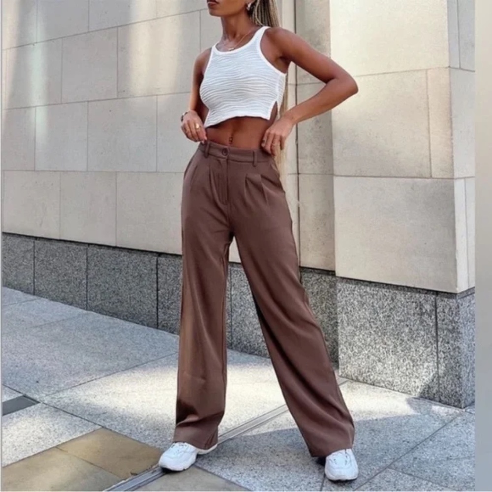 Princess Polly Brown Trousers